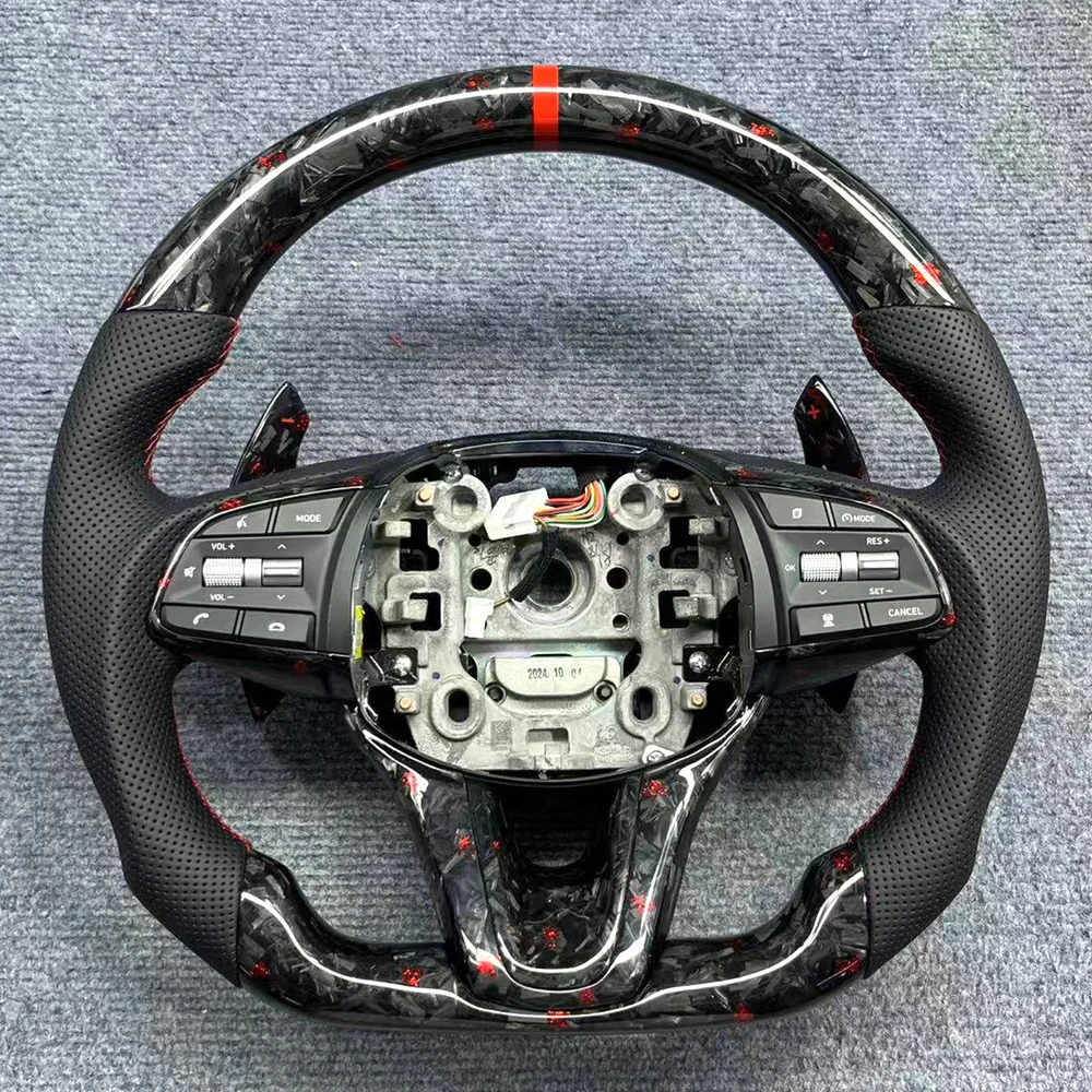 Carbon Fiber Steering Wheel for Genesis G70 detail 1