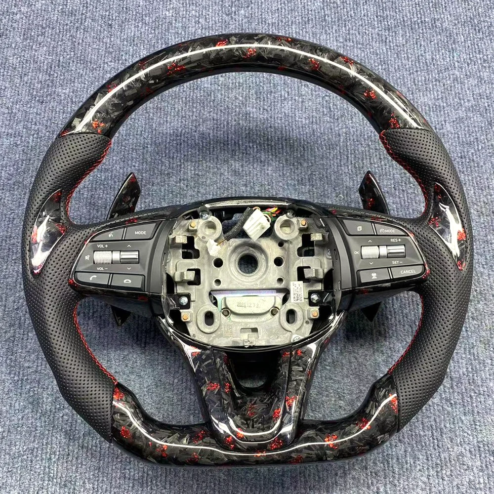 Carbon Fiber Steering Wheel for Genesis G70 detail 3