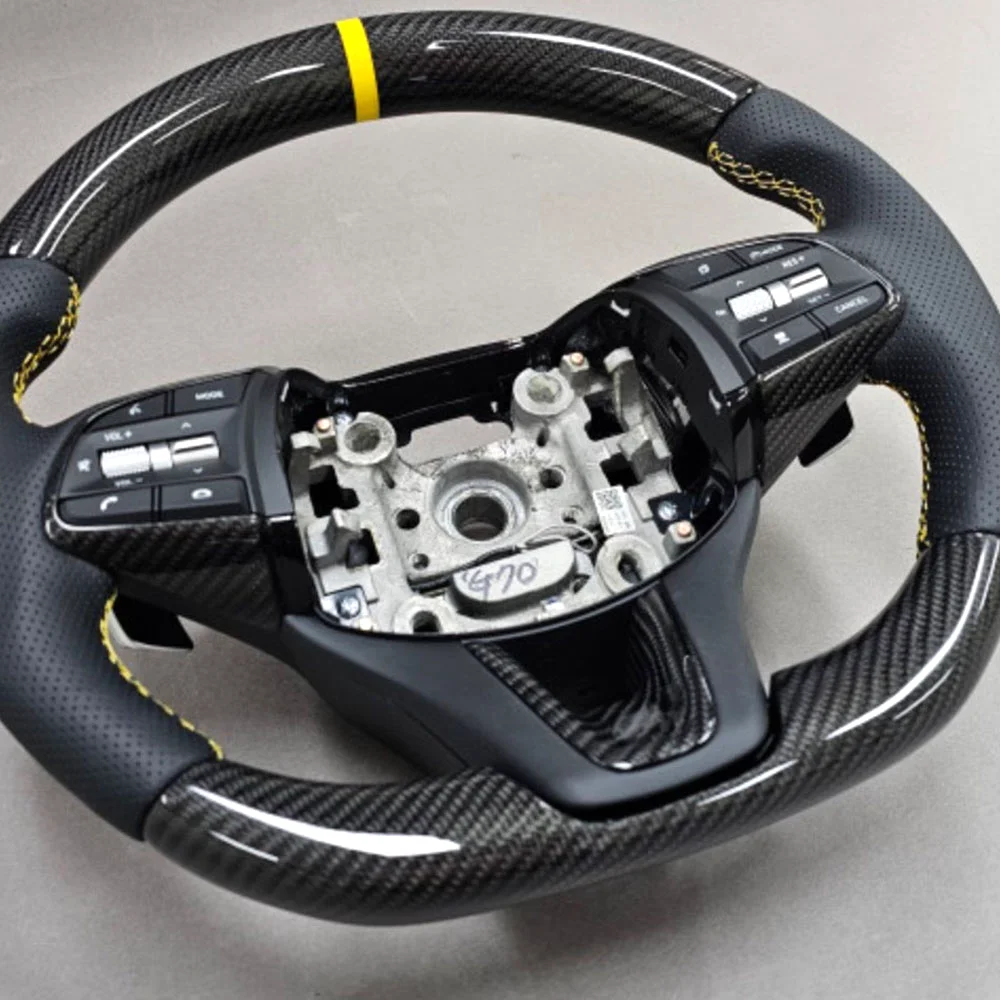 Custom Carbon Fiber Steering Wheel for Genesis G70