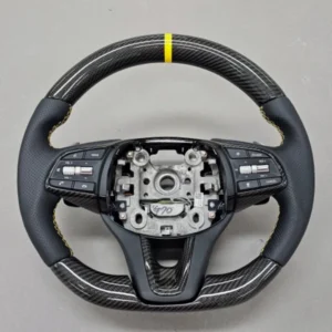 Custom Carbon Fiber Steering Wheel for Genesis G70 detail 2