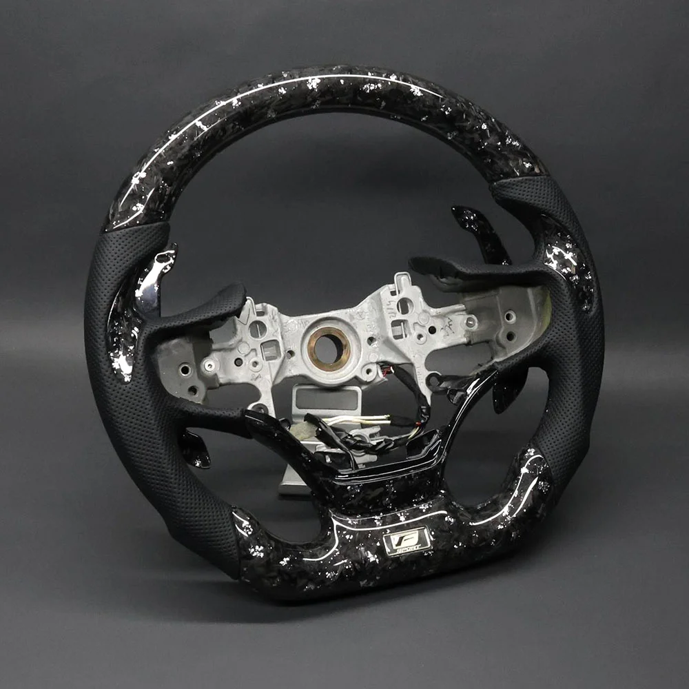 Forged Carbon Fiber Steering Wheel with Forged Paddles for Lexus IS250 / IS300 detail 1