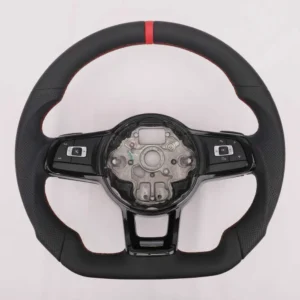 Leather D-Shape Steering Wheel for Volkswagen Golf 7