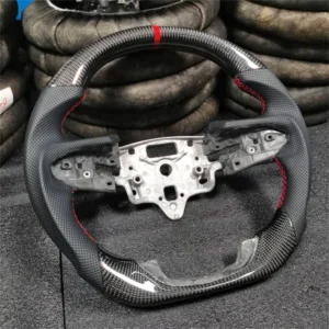 Carbon Fiber Steering Wheel with Nappa Perforated Leather for GMC Pickup