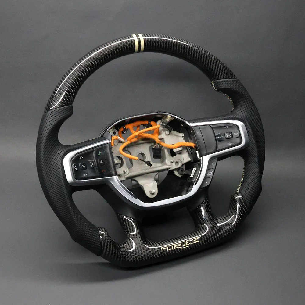 Carbon Fiber Steering Wheel for Dodge Ram TRX