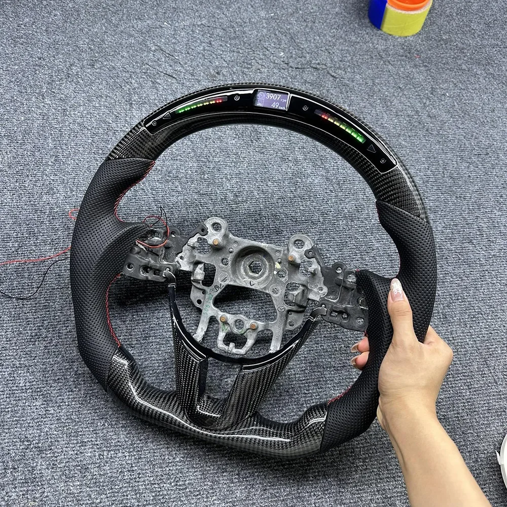 LED Carbon Fiber Steering Wheel for Mazda 3 / Mazda 6 detail 1