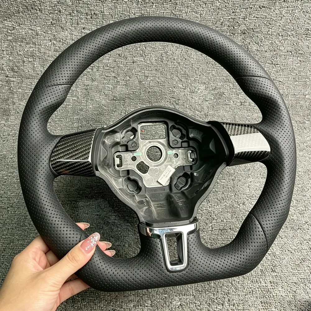 Full Leather Steering Wheel for Volkswagen Golf 6 detail 2