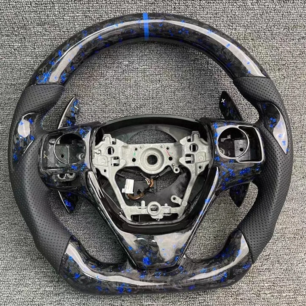 Blue Forged Carbon Fiber Steering Wheel for Toyota Corolla / Levin