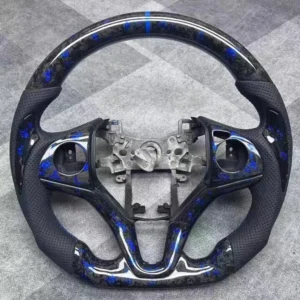 Black Forged Carbon Fiber Steering Wheel for Honda Fit (GK5) / Vezel / XR-V