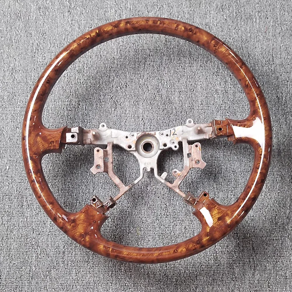 Walnut Wood Steering Wheel for Toyota Crown (12th Gen)
