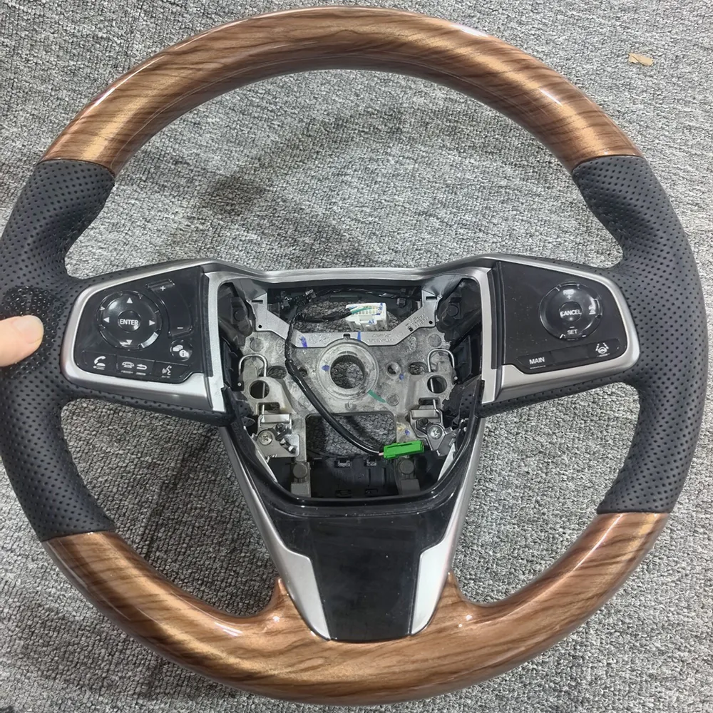 Walnut Wood Steering Wheel for Honda CR-V