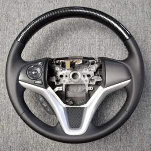 Hydro-Dipped Carbon Pattern Steering Wheel for Honda Fit