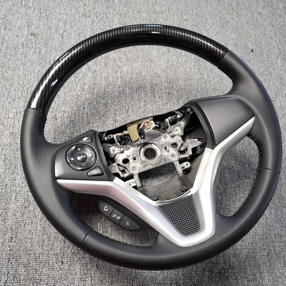 Hydro-Dipped Carbon Pattern Steering Wheel for Honda Fit detail 1