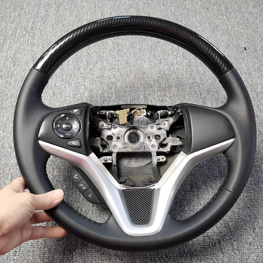 Hydro-Dipped Carbon Pattern Steering Wheel for Honda Fit detail 2