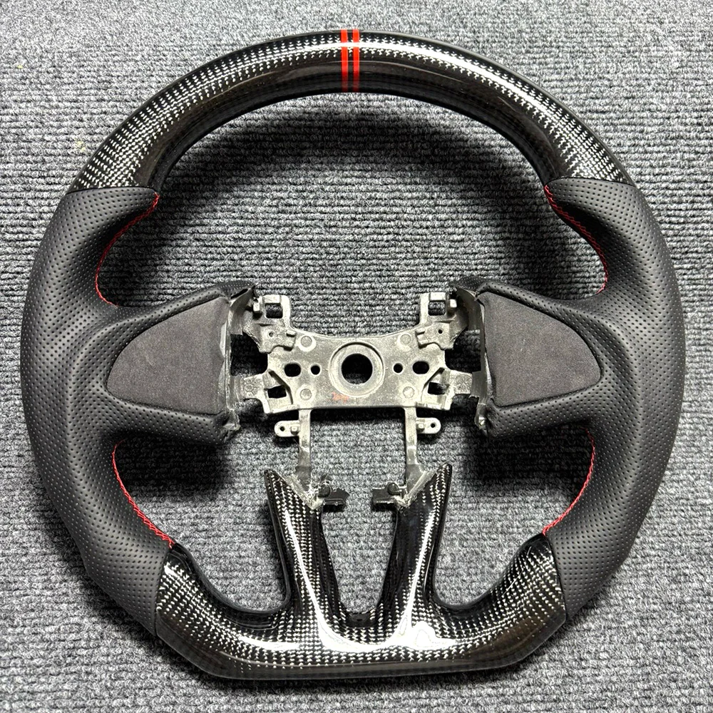 Custom Carbon Fiber Steering Wheel for Honda Fit (GK5) / Civic
