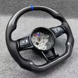 Yeedercar Custom gloss Carbon fiber steering wheel for Volkswagen Golf 7 GTI Rline