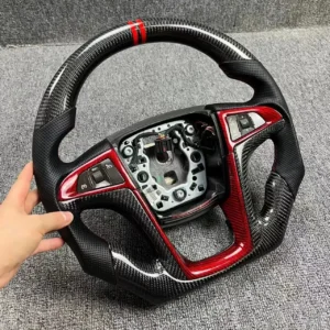 Custom Carbon fiber steering wheel with Leather side for Buick Regal