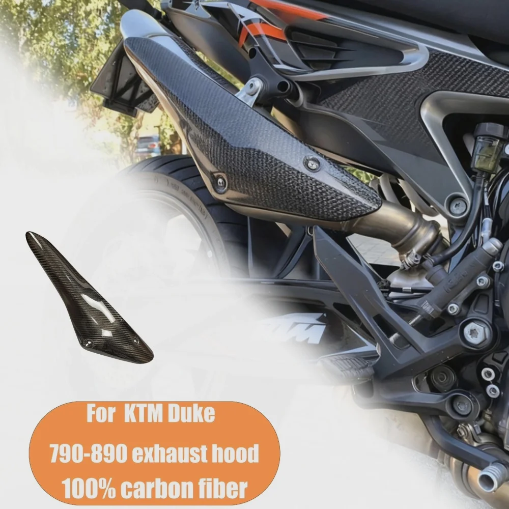 Custom Modified Carbon Fiber Exhaust for KTM 790 890 detail 7