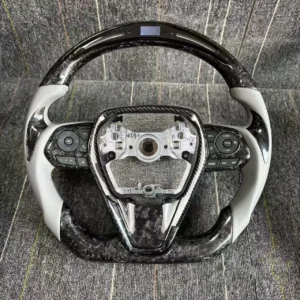 Refined Semi-Gloss Carbon Fiber Steering Wheel for Toyota Camry/Avalon/Corolla | Motorsport Profile