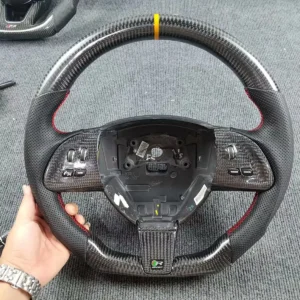 Yeedercar Custom Gloss Carbon fiber steering wheel for Jaguar XJ XF XEF XEL
