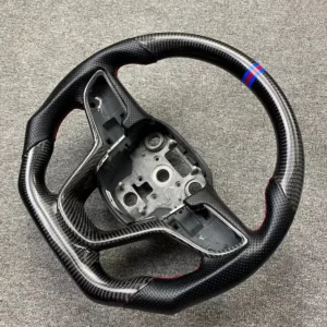 Custom Carbon fiber steering wheel with Leather side for Buick Excelle