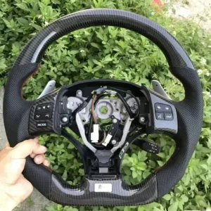 Yeedercar Custom Carbon fiber steering wheel Leather for Lexus IS250