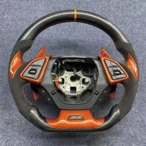 Custom Design Gloss Carbon fiber steering wheel for Chevrolet Camaro‌ Latest version