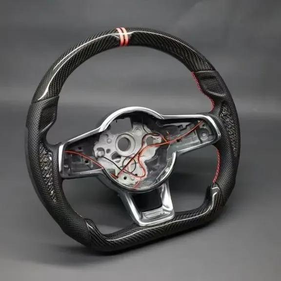 Yeedercar Custom Carbon fiber steering wheel with heating function for Volkswagen Golf 7 GTI Rline