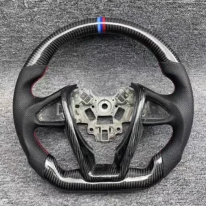 Lightweight Semi-Gloss Carbon Fiber Steering Wheel Designed for Nissan Bluebird