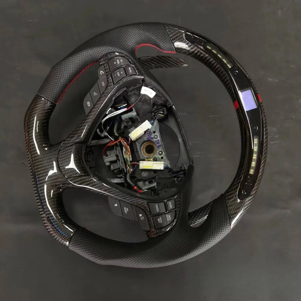 LED Carbon Fiber Racing Steering Wheel for Acura TLX / CDX / TL detail 1