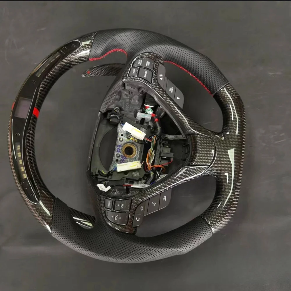 LED Carbon Fiber Racing Steering Wheel for Acura TLX / CDX / TL detail 2