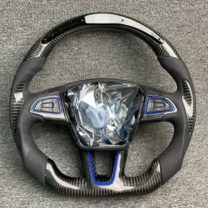 Yeedercar Custom LED Carbon fiber steering wheel for Ford focus