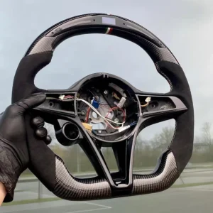 LED Carbon Fiber Alcantara Steering Wheel for Alfa Romeo Giulia