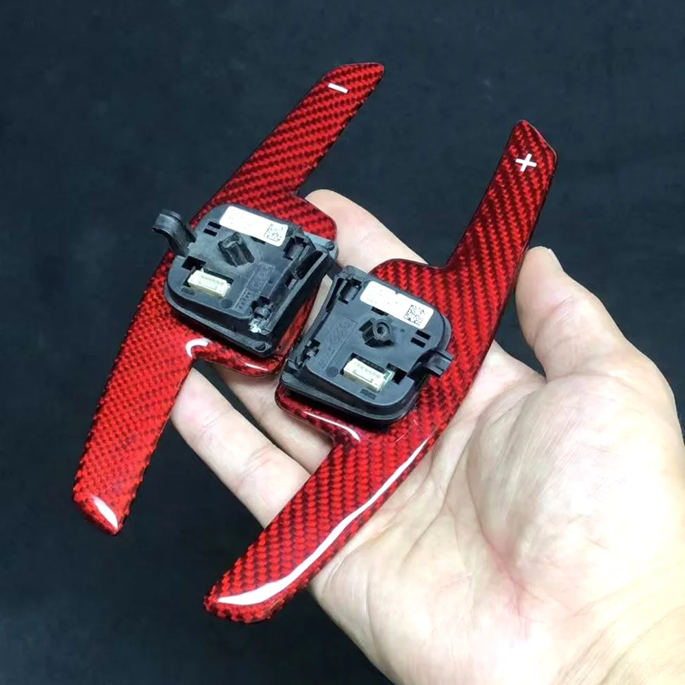 Carbon Fiber Paddle Shifters for Audi A4 / A5 (B9) / S4 / S5 detail 1
