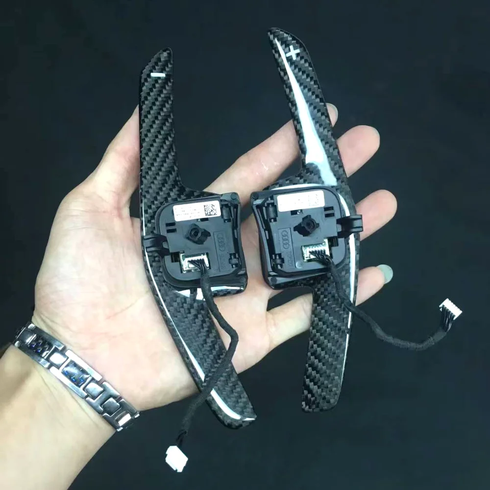 Carbon Fiber Paddle Shifters for Audi A4 / A5 (B9) / S4 / S5 detail 2