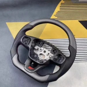 Yeedercar Custom Matt Carbon fiber steering wheel for Ford focus