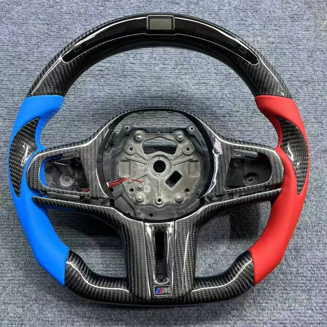 Custom carbon fiber steering wheel for BMW M3 M4
