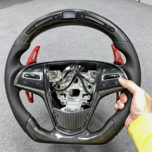 LED Carbon Fiber Steering Wheel for Cadillac CT4 / CT5