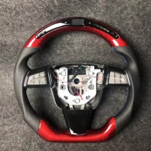 LED Carbon Fiber Steering Wheel for Cadillac CTS