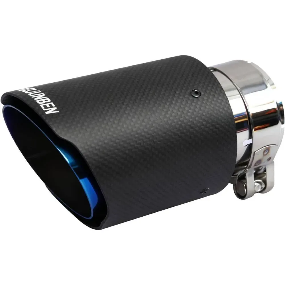 Carbon fiber exhaust tip intake 2.5 inch outlet 3.5 inch exhaust tip car tailpipe - detail