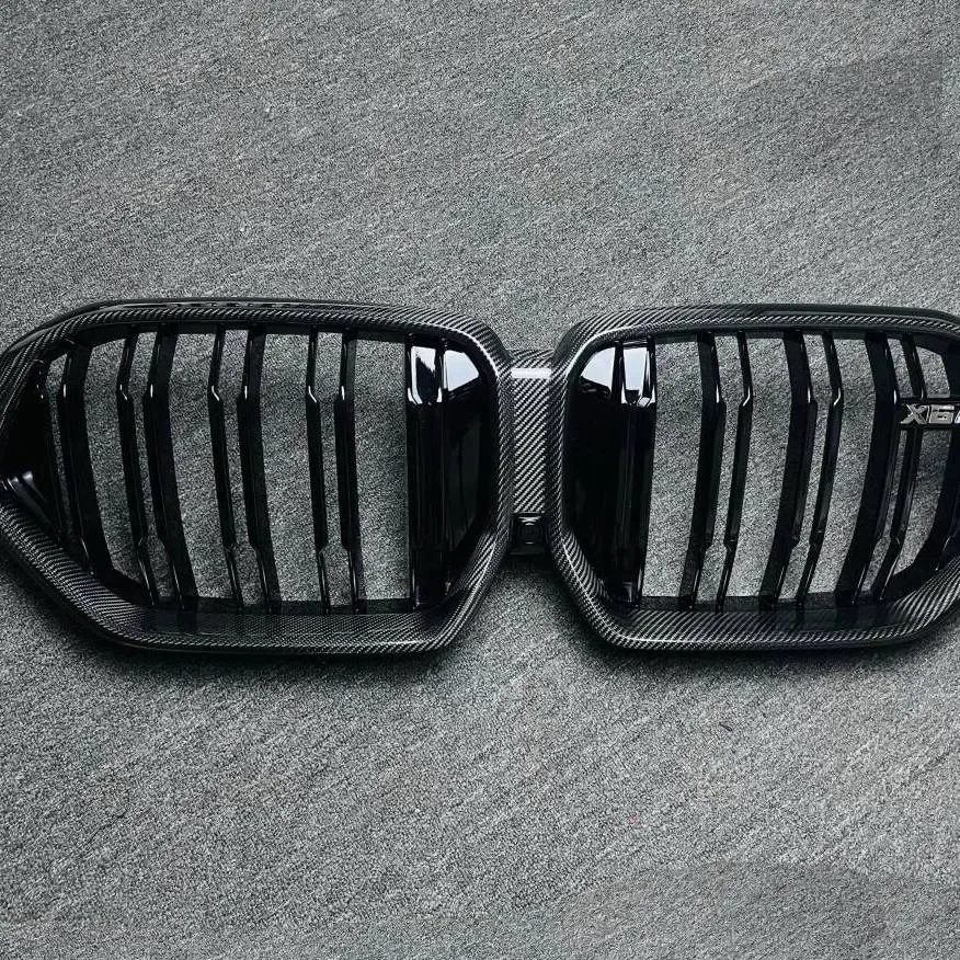 Carbon Fiber Front Grille for BMW X5 X6 - detail