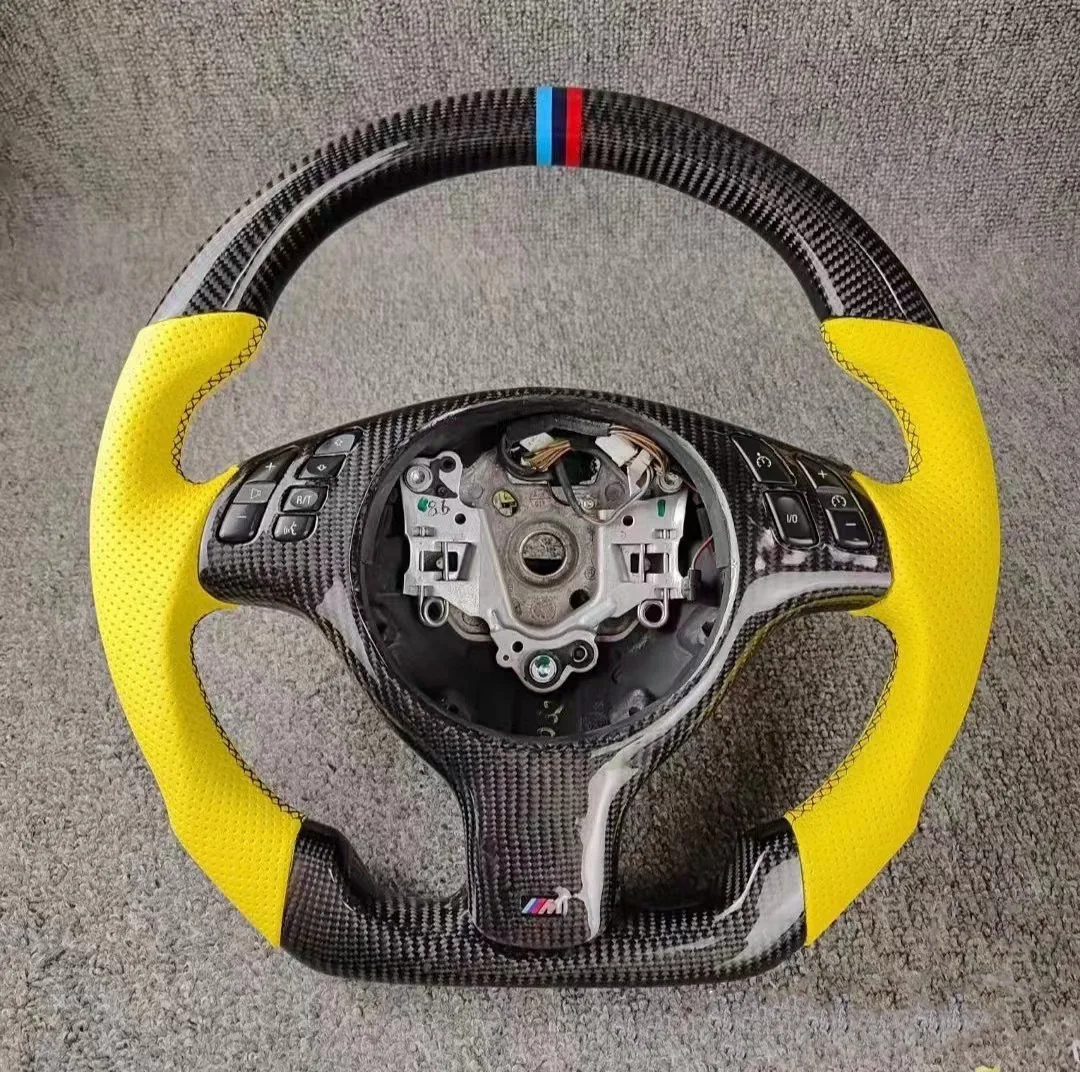 bmw e46 m3 carbon fiber steering wheel - view 2