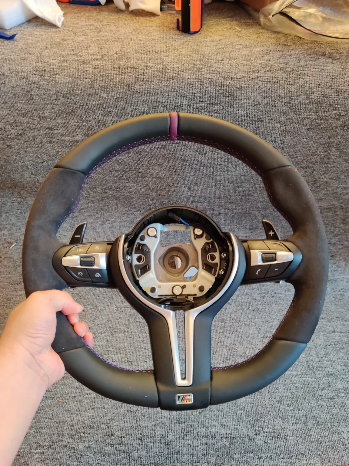 bmw f series carbon fiber steering wheel