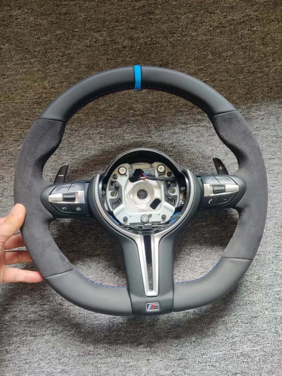 bmw f series carbon fiber steering wheel - view 2