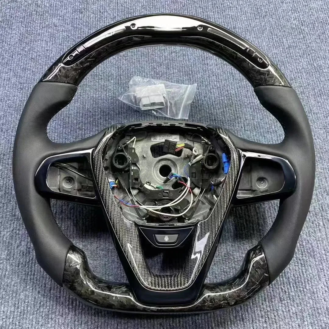 bmw 5 series carbon fiber steering wheel - view 2