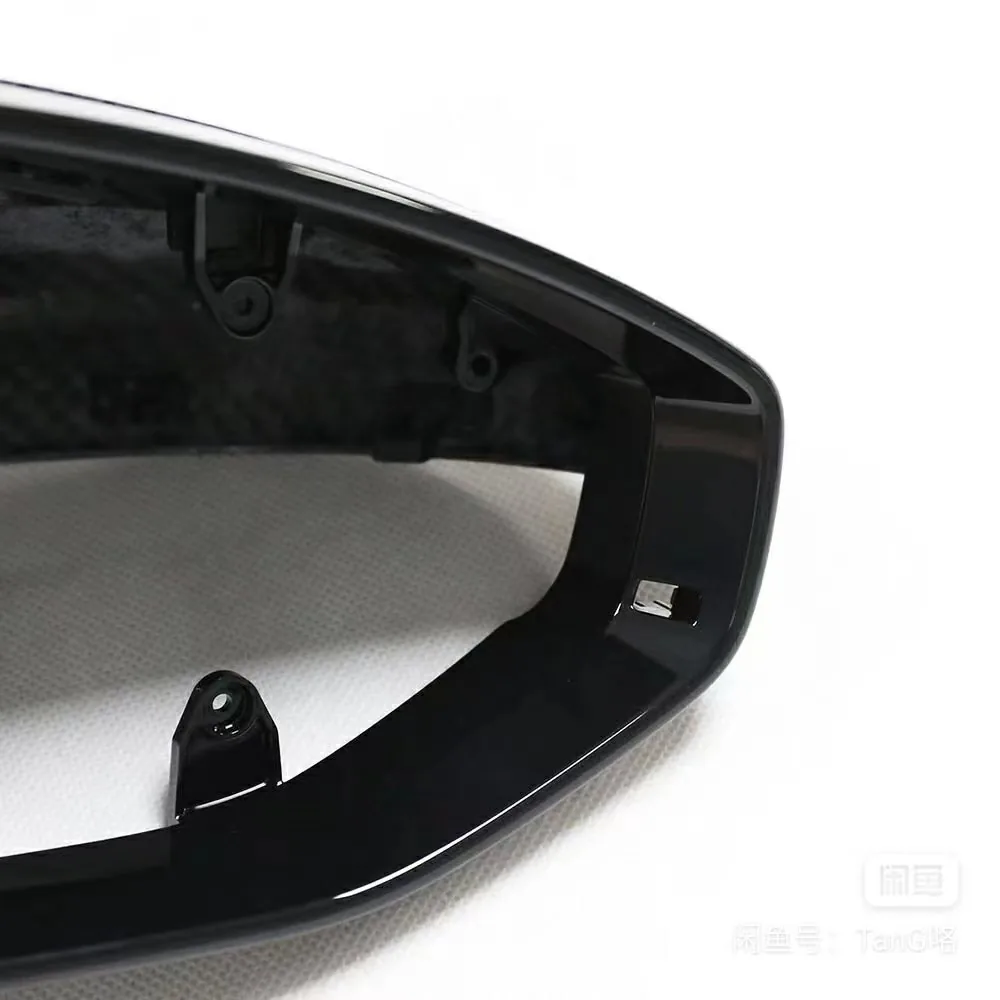 Gloss Carbon Fiber Mirror Caps for Audi A6 A7 C8 S6 S7 | 3K Twill OEM Replacement | Yeedercar