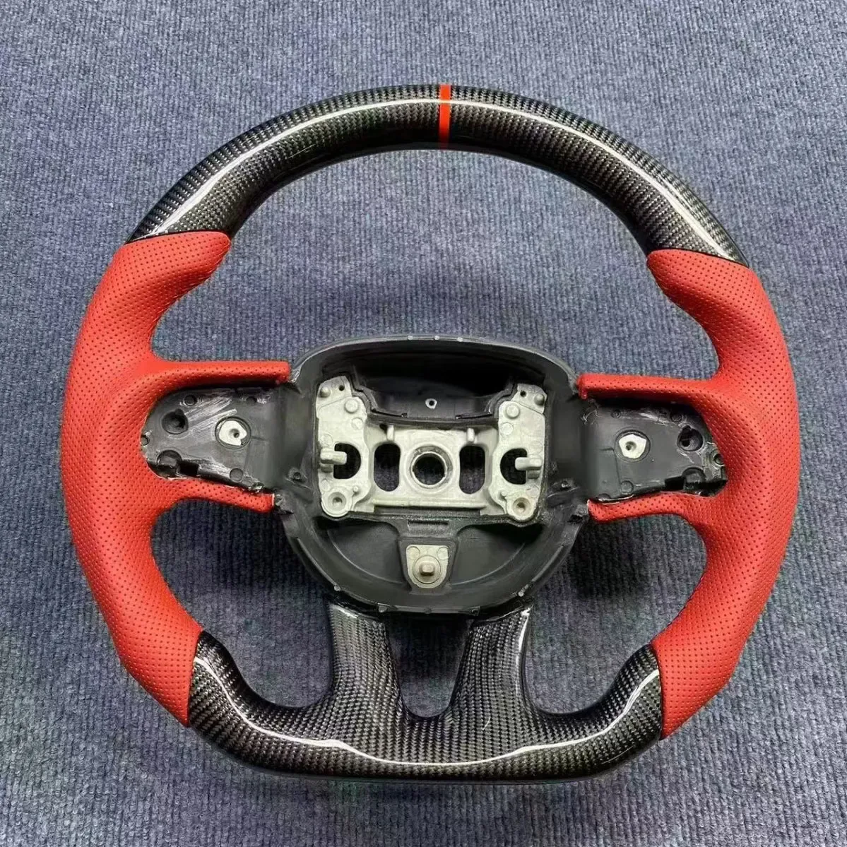 dodge charger srt carbon fiber steering wheel - view 2