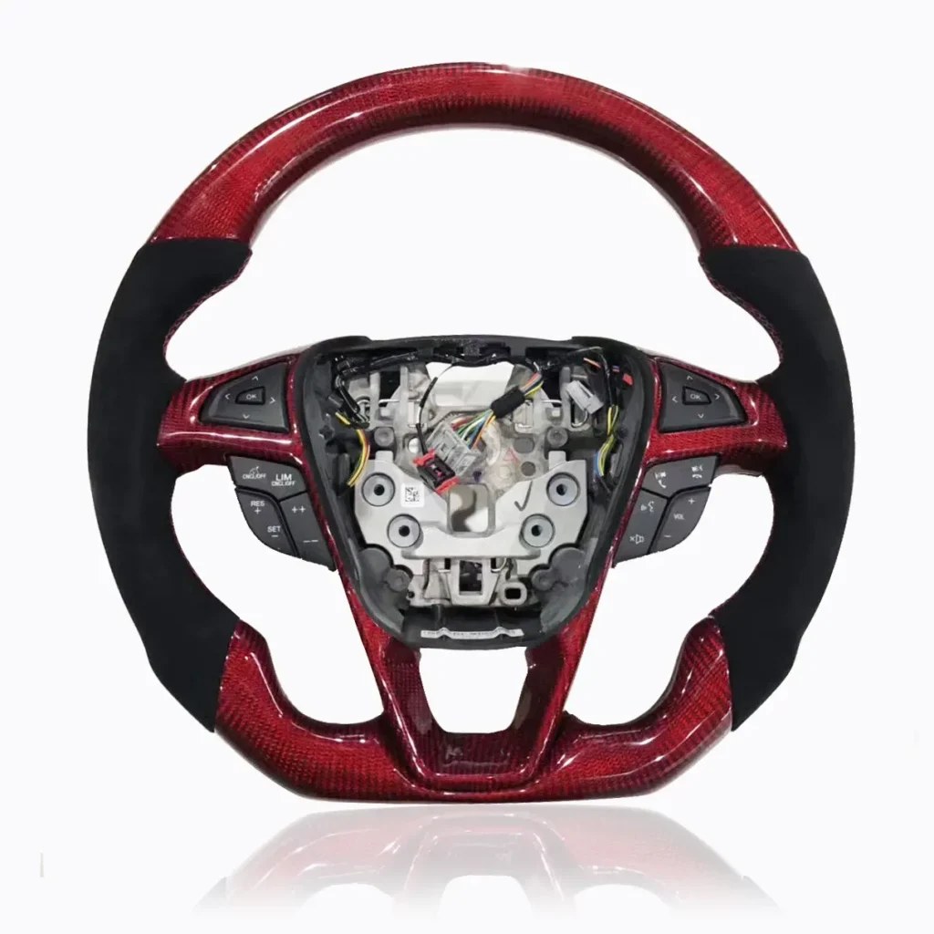 Custom Carbon fiber steering wheel for Ford fusion Mondeo
