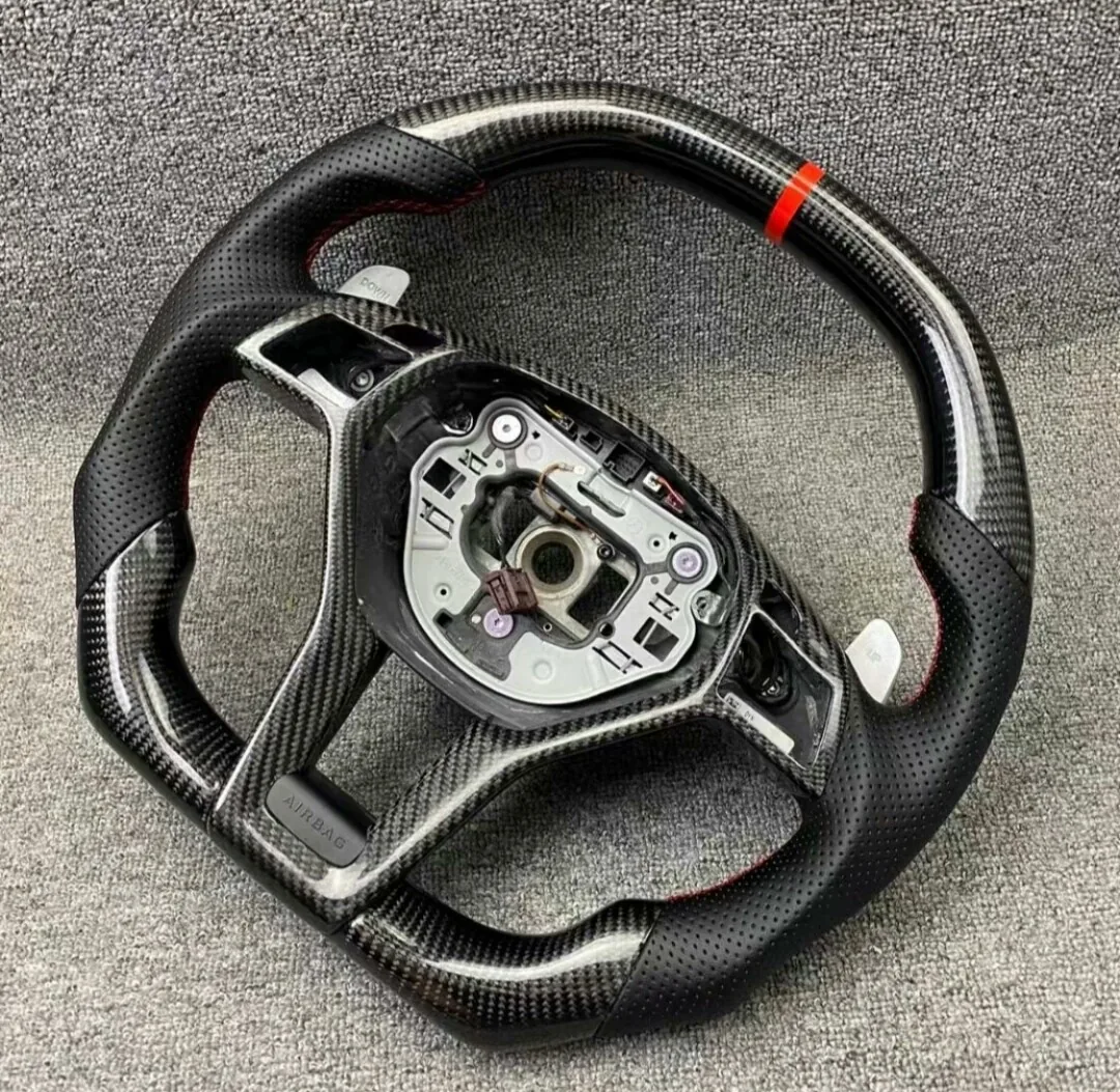 mercedes c class carbon fiber steering wheel