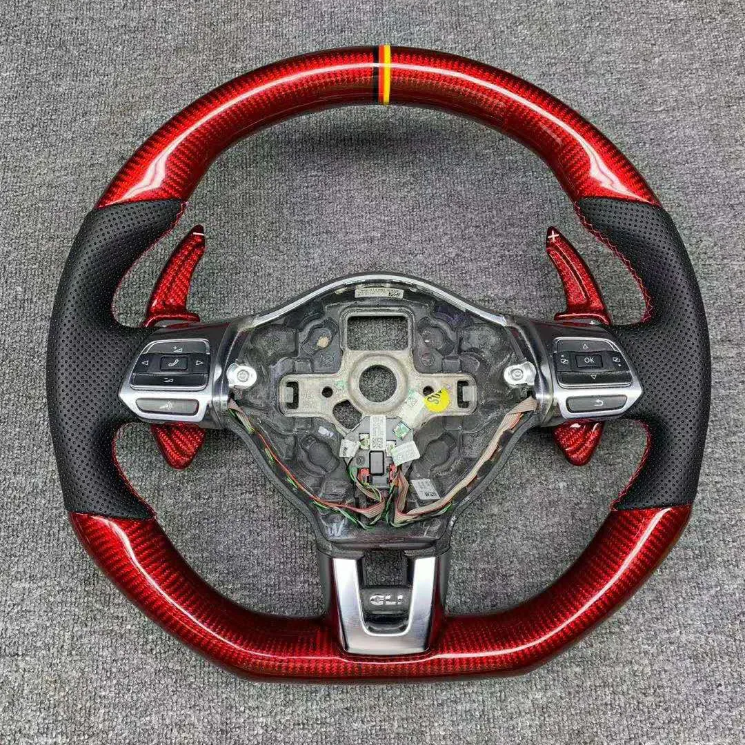 volkswagen carbon fiber steering wheel