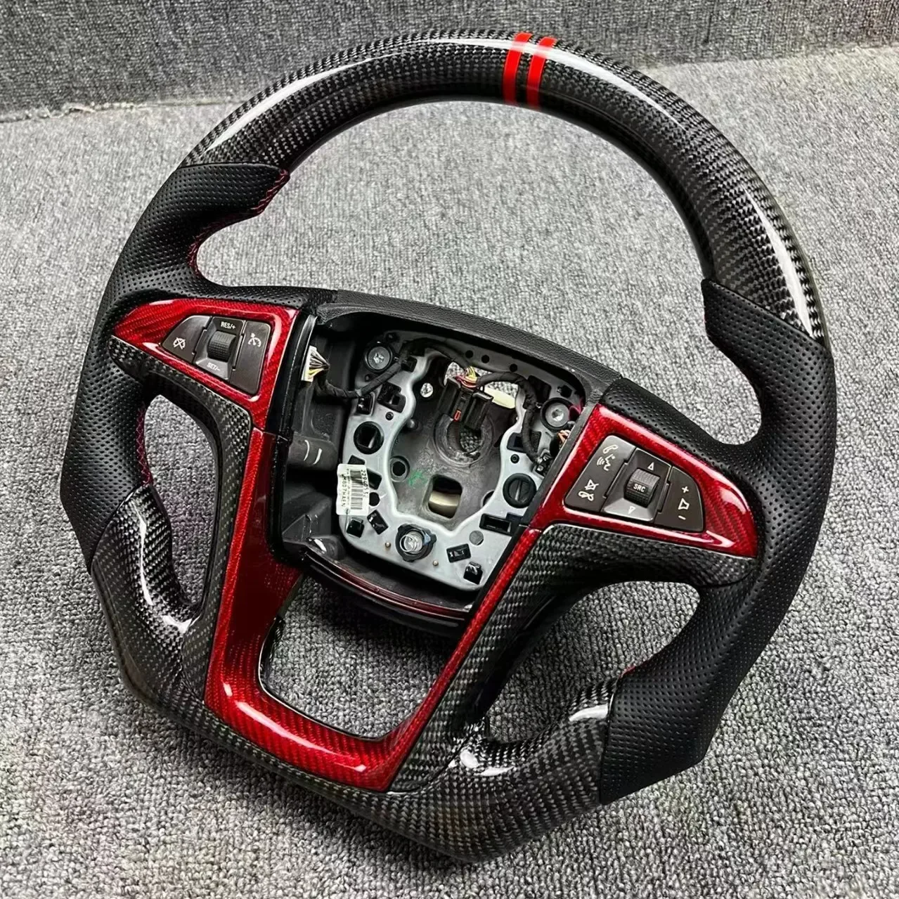 buick carbon fiber steering wheel - view 2